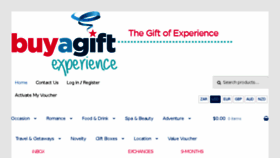 What Buyagiftexperience.co.za website looked like in 2018 (5 years ago)