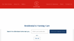 What Bondcare.co.uk website looked like in 2018 (5 years ago)