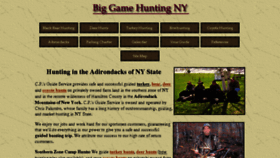 What Biggamehuntingny.com website looked like in 2018 (5 years ago)