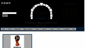 What Boylstonlibrary.org website looked like in 2018 (5 years ago)
