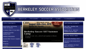 What Berkeleysoccer.com website looked like in 2018 (5 years ago)