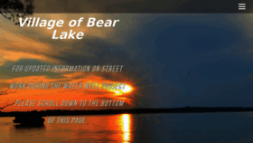 What Bearlakemichigan.org website looked like in 2018 (5 years ago)