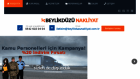 What Beylikduzunakliyat.com.tr website looked like in 2018 (5 years ago)