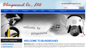 What Blingsound.com website looked like in 2018 (5 years ago)