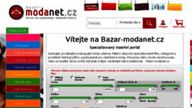 What Bazar-modanet.cz website looked like in 2018 (5 years ago)
