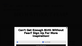 What Birthwithoutfearblog.com website looked like in 2018 (5 years ago)