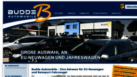 What Buddeautomobile.de website looked like in 2018 (5 years ago)
