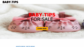 What Baby.tips website looked like in 2018 (5 years ago)