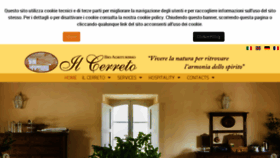 What Bioagriturismoilcerreto.it website looked like in 2018 (5 years ago)
