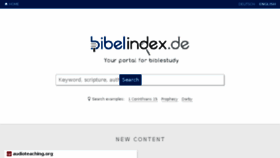 What Bibelindex.de website looked like in 2018 (5 years ago)