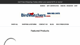 What Birdwatchers.com website looked like in 2018 (5 years ago)