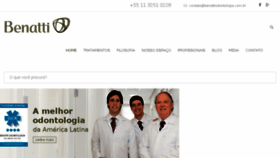 What Benattiodontologia.com.br website looked like in 2018 (5 years ago)