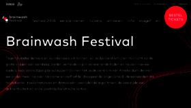 What Brainwashfestival.nl website looked like in 2018 (5 years ago)