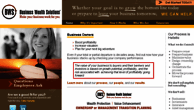 What Businesswealthsolutions.net website looked like in 2018 (5 years ago)