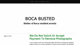 What Bocabusted.com website looked like in 2018 (5 years ago)