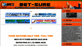 What Bet-sure.com website looked like in 2018 (5 years ago)