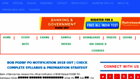What Bank4success.blogspot.in website looked like in 2018 (5 years ago)