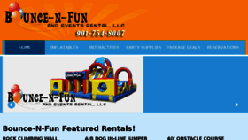What Bouncefunevents.com website looked like in 2018 (5 years ago)