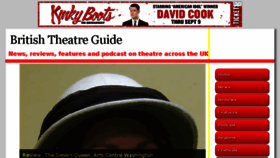 What Britishtheatreguide.info website looked like in 2018 (5 years ago)