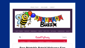 What Birthdaybuzzin.com website looked like in 2018 (5 years ago)