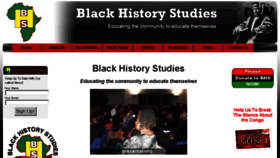 What Blackhistorystudies.com website looked like in 2018 (5 years ago)