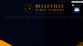What Bellevilleschools.org website looked like in 2018 (5 years ago)