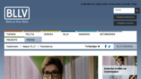 What Bllv.de website looked like in 2018 (7 years ago)