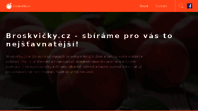 What Broskvicky.cz website looked like in 2018 (5 years ago)