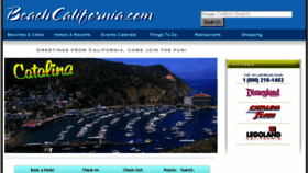 What Beachcalifornia.com website looked like in 2018 (5 years ago)