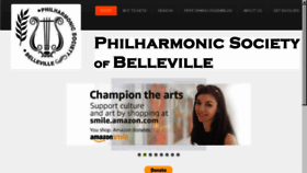 What Bellevillephilharmonic.org website looked like in 2018 (5 years ago)