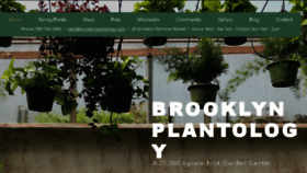 What Brooklynplantology.com website looked like in 2018 (5 years ago)
