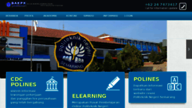 What Bakpk.polines.ac.id website looked like in 2018 (5 years ago)