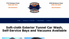 What Bowtiecarwash.com website looked like in 2018 (5 years ago)