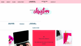 What Blogsbychristianwomen.com website looked like in 2018 (5 years ago)
