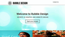 What Bubbledesign.com.au website looked like in 2018 (5 years ago)