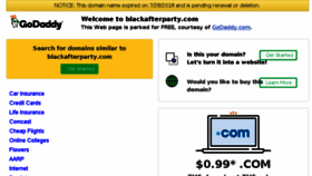 What Blackafterparty.com website looked like in 2018 (5 years ago)