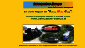 What Bahnzauber-europa.at website looked like in 2018 (5 years ago)