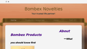 What Bombexnovelties.com website looked like in 2018 (5 years ago)