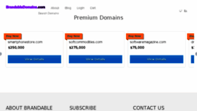 What Brandabledomains.com website looked like in 2018 (5 years ago)