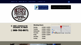 What Beyersservicecenter.com website looked like in 2018 (5 years ago)