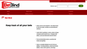 What Betbind.com website looked like in 2018 (5 years ago)