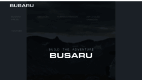 What Busaru.com website looked like in 2018 (5 years ago)
