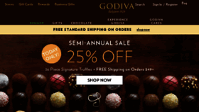 What Business.godiva.com website looked like in 2018 (5 years ago)