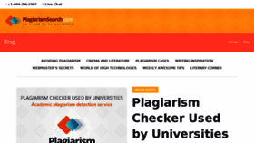 What Blog.plagiarismsearch.com website looked like in 2018 (5 years ago)