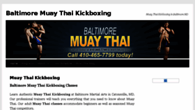 What Baltimoremuaythai.net website looked like in 2018 (5 years ago)