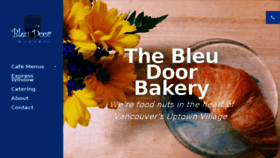 What Bleudoorbakery.com website looked like in 2018 (7 years ago)