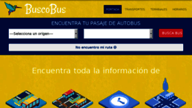 What Buscobus.ec website looked like in 2018 (5 years ago)