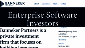 What Bannekerpartners.com website looked like in 2018 (5 years ago)