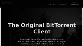 What Bitttorrent.com website looked like in 2018 (5 years ago)