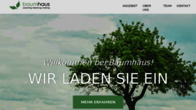 What Baumhaus-coaching.de website looked like in 2018 (5 years ago)
